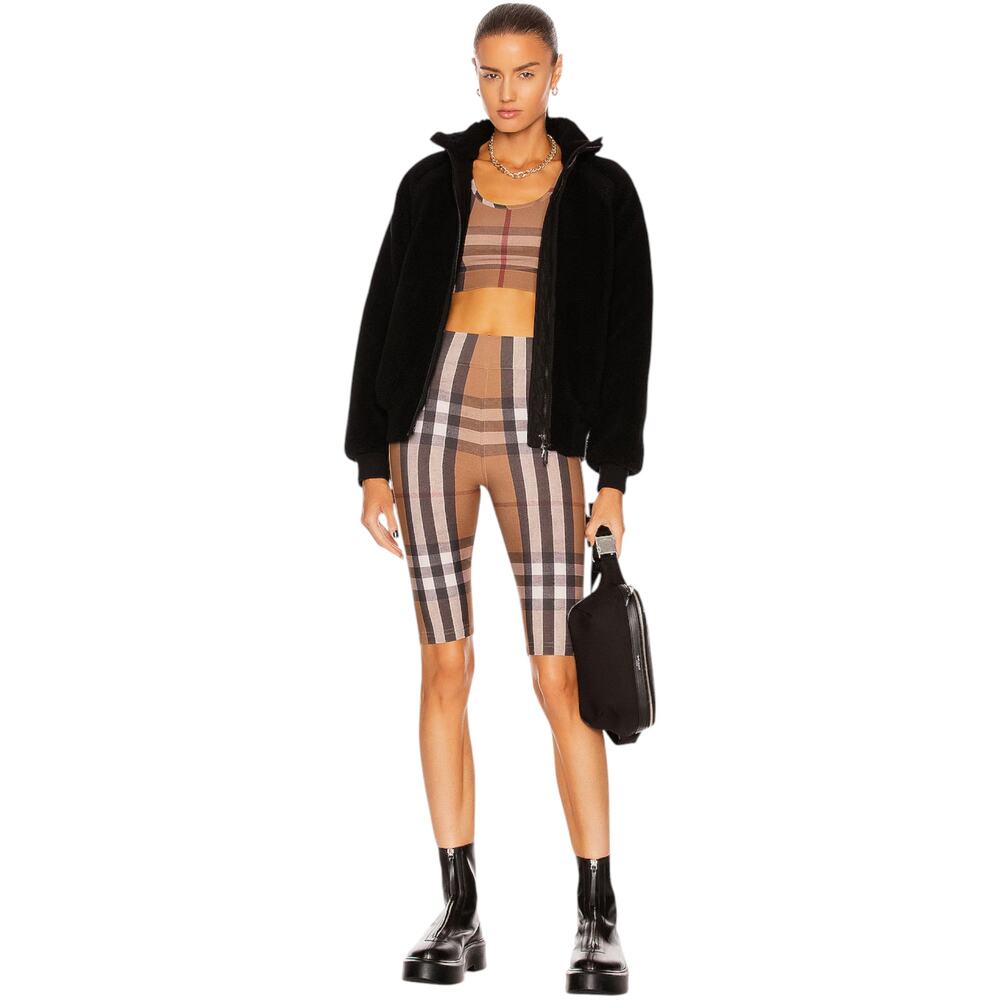 BURBERRY Andrea Check Biker Short XS - Picture 2 of 13